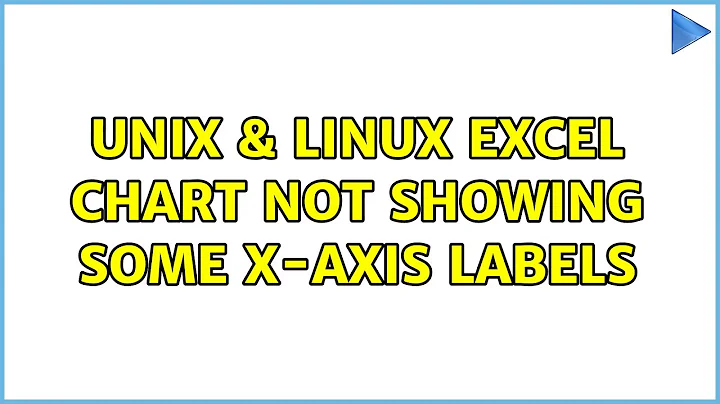 Unix & Linux: Excel Chart not showing SOME X-axis labels (8 Solutions!!)