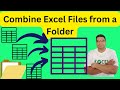 Combine data from multiple excel files in a folder using power query