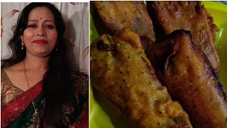 Til Beguni Recipe | Bengali Snack Recipe | Crispy Brinjal Fry | মচমচে তিল বেগুনি ভাজা রেসিপি ।