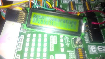 LM35 + LCD Display + PIC 16F887 ( un mic termometru digital )