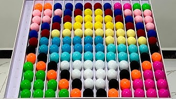 Easy game sorting colorball puzzle