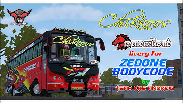 CHIKKOOS TRAVELS | 💥RANADHEERAN 💘 | LIVERY FOR ZEDONE BODYCODE🚍 | BY TEAM KBS ANDROID | RS DESIGNS