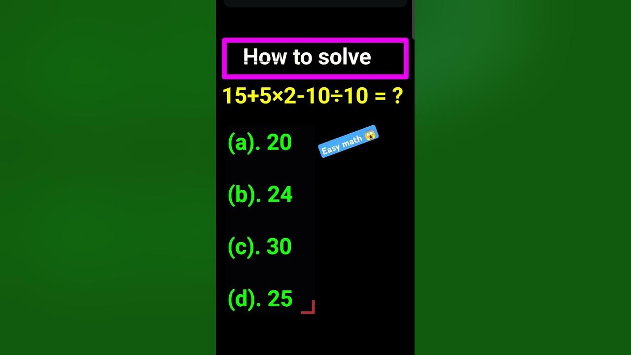 HOW TO SOLVE 15 5 2 10 10 YouTube how-to-solve-15-5-2-10-10-youtube