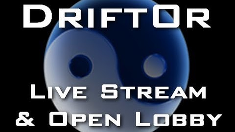 Doing It Live - Open Lobby + Live Stream w/ NoochM on twitch.tv/drift0r at 9:30pm EST