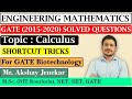 GATE Biotechnology | Engineering Mathematics | Solved Questions and Shortcut Tricks of Calculus