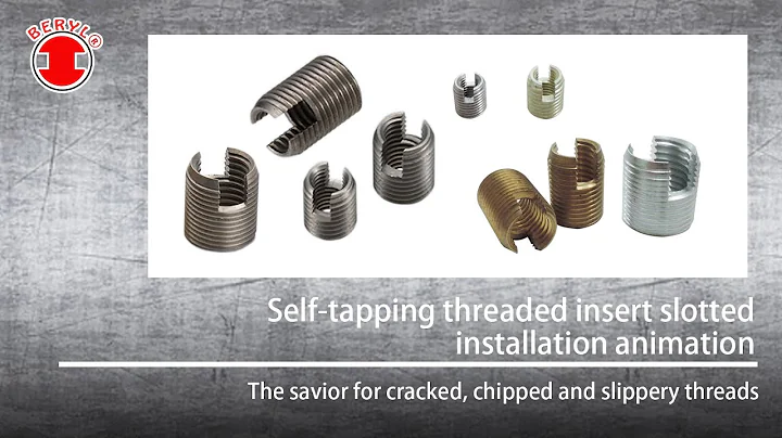 Self Tapping Threaded Insert slotted series installation - Top screw Metal Corp.