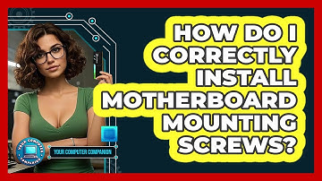 How Do I Correctly Install Motherboard Mounting Screws? - Your Computer Companion