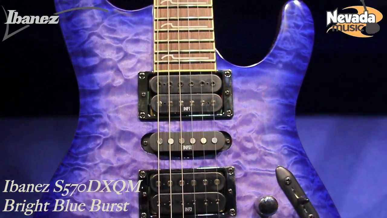 Ibanez S570DXQM Bright Blue Burst - Quick Look