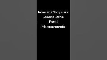Ironman x Tony stark Drawing Tutorial Part 1 Measurements #ironman #avengers