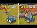 50kg Vs 500kg Wood in FORESTRY in Fs18 ! Fs 18 How To Cut Trees With Multiplayer | Timelapse #fs18