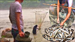 उर्लदो मर्स्याङ्दीमा पर्यो यति धेरै माछा (घम्का जालमा ) River fishing | Bikash Rana | Aanbu khaireni