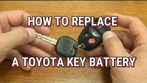 Toyota Key Fob Battery Change - How To DIY Learning Tutorials