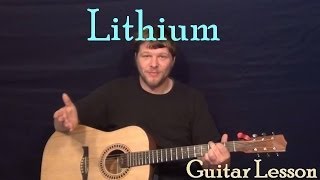 Lithium Nirvana Easy Guitar Lesson How to Play Tutorial