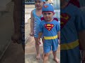 Malatey and Messi swimming at swimming pool #camping #outdoor