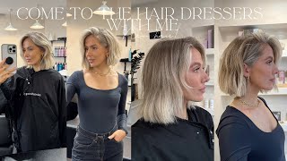 COME GET MY HAIR DONE WITH ME! SALON REFRESH, BLUNT BOB CUT & FUTURE HAIR CHATS! | India Moon