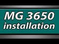 Canon Pixma MG3650 printer installation