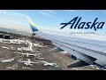 Alaska Airlines 737-900 (ER) Pushback, Taxi, and Takeoff from Seattle