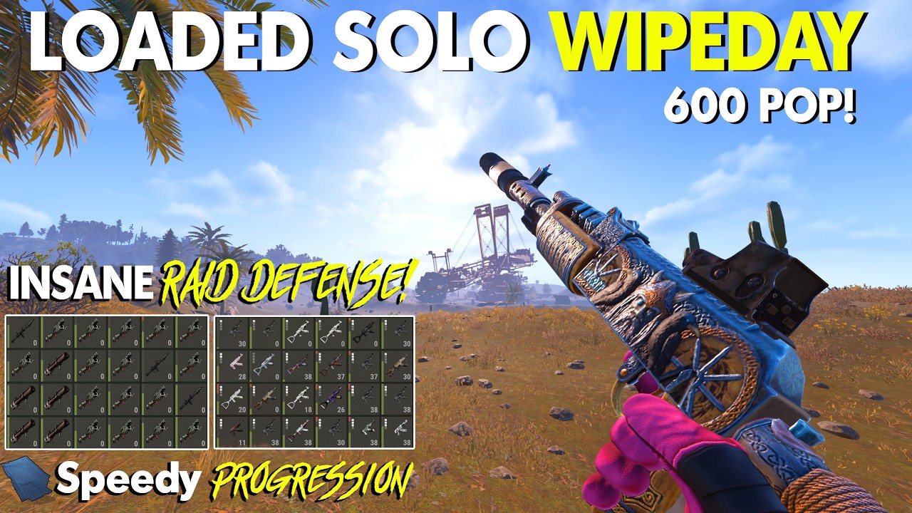 Most LOADED SOLO WIPE DAY + 2 RAID DEFENSES | Official Vanilla Rust ...