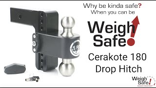 Weigh Safe 180 Drop Hitch in Cerakote Black