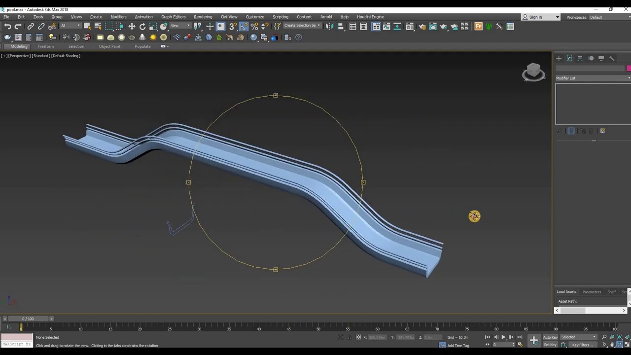 Sweep Modifier in 3DS Max for beginners - YouTube
