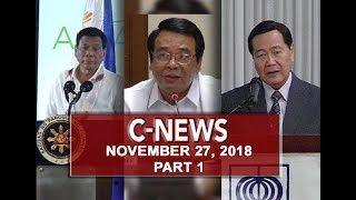UNTV: C-News (November 27, 2018) PART 1