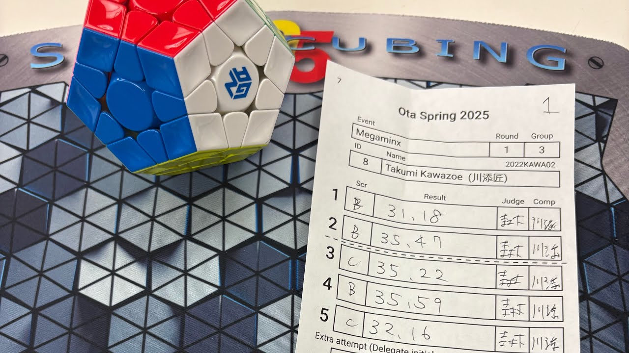 34.28 Megaminx  Average！