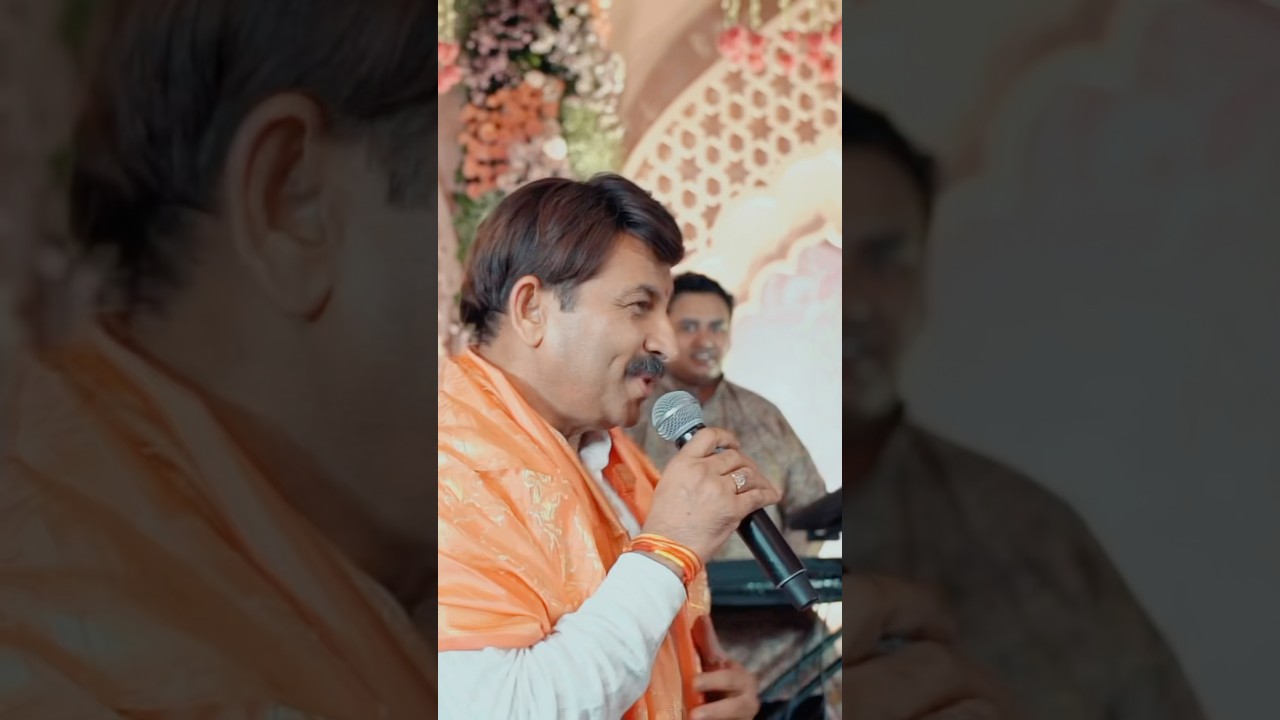 Mata Chowki at Jhandewalan. Hon. LG Shri Vinai Kumar Saxena ji, Manoj Tiwari ji, Bansuri Swaraj ji