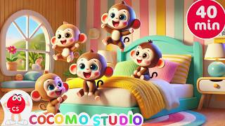 Five Little Monkeys Jumping on the Bed | 40-Minute Kids Songs Compilation for Toddlers screenshot 5