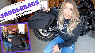BEST HARLEY SADDLEBAGS - Install and review of Leather Pros!