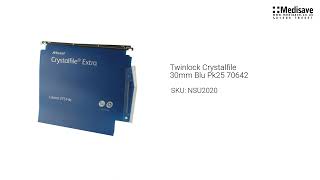 Twinlock Crystalfile 30mm Blu Pk25 70642 NSU2020