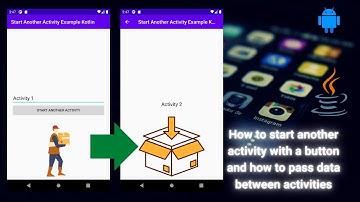 Start another activity and pass data between activities with a button using intent | Android Java