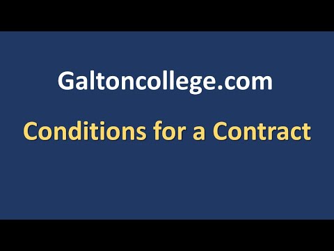 Video: What Conditions To Include In The Contract