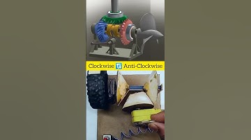 Clockwise 🔃 Anti-Clockwise!! | Mechanical Mechanism| #chairidesign #engineering #technology