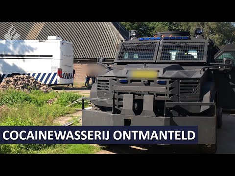 Politie Landelijke Eenheid - Grootste Nederlandse cocaïnewasserij ooit ontmanteld