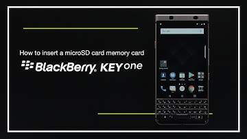 How to insert a microSD memory card on the BlackBerry KEYone