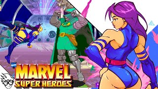 Marvel Super Heroes (Arcade / 1995)  Psylocke [Playthrough/LongPlay] [Hardest] マーヴル・スーパーヒーローズ