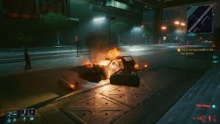 Hilarious Cyberpunk 2077 Exploding Car Glitch