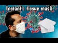 DIY : Instant Disposable tissue paper facemask :