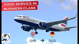 British Airways Airbus A320 neo | Business Class Club Europe | London to Düsseldorf