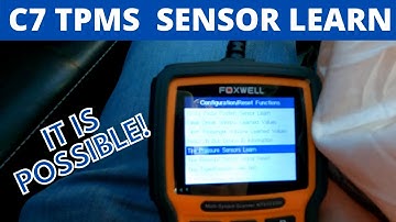 C7 Corvette TPMS Sensor Programming