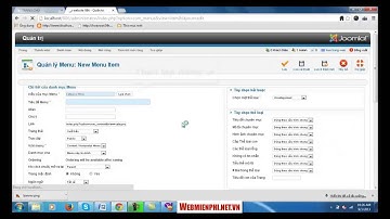 Bài 14  Tạo danh mục đa cấp   Website giới thiệu Joomla