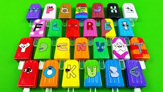 Alphabet Lore A to Z - Finding Numberblocks SLIME Colorful with Ice Cream, Eggs, Shapes,… Slime ASMR