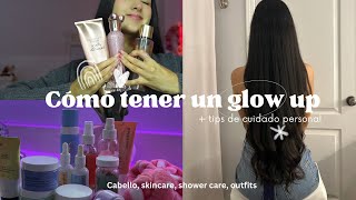 Cómo tener un glow up ✨🤍 tips para tu cuidado personal y belleza! (Cabello, skincare, perfume)
