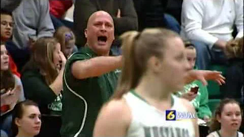 VIDEO: Portage girls coach Lance Hudak gets intens...