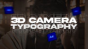 Smooth 3D Camera Typography Tutorial In After Effects in Tamil | Make UNIC