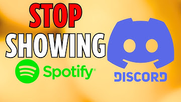 How To Stop Discord Showing  Spotify Song You