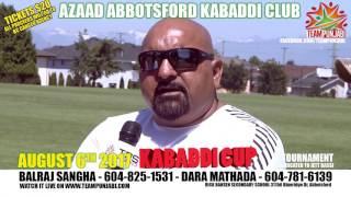 Kabaddi Kabaddi Azaad Abbotsford Tournament 2017