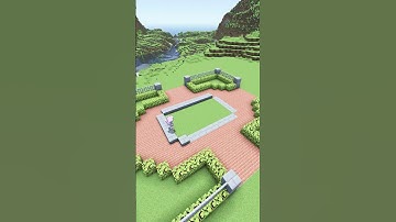 Minecraft Garden Design🌞 #shorts #minecraft