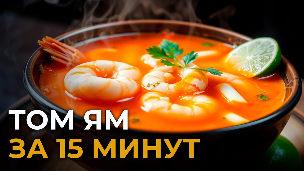 Самый быстрый ТОМ ЯМ ЗА 15 МИНУТ из пасты для Том Яма основы Sen soy или Aroy D