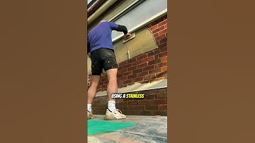 Perfect Wall Rendering with Stainless Steel Plastering Trowel | Brick Wall Smooth Finish Tutorial
